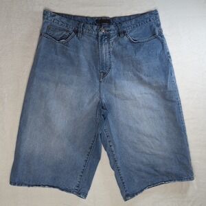 Vintage Sean John Jean Shorts Men's 36 Blue Light Wash Premium Denim Baggy Jorts